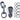 Replacement set lungeing aid bridle